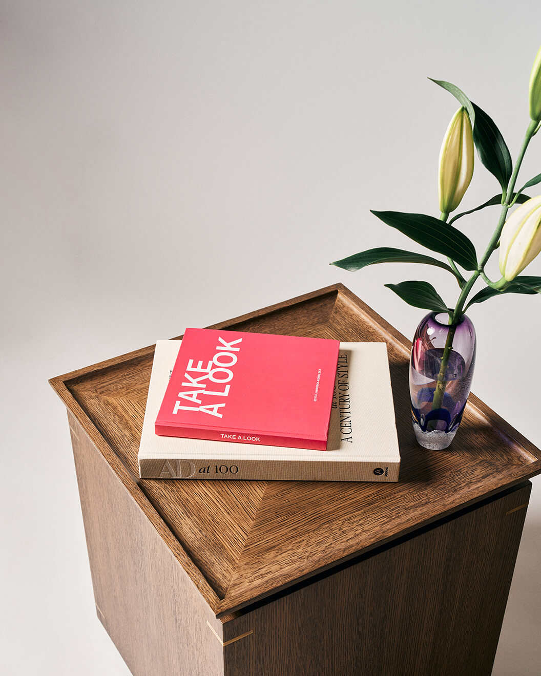 Bespoke wooden side table design. Tray Side Table made in solid wood